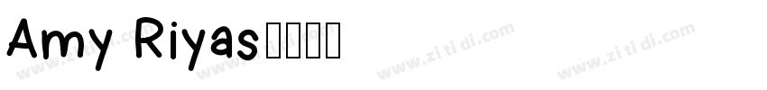 Amy Riyas字体转换